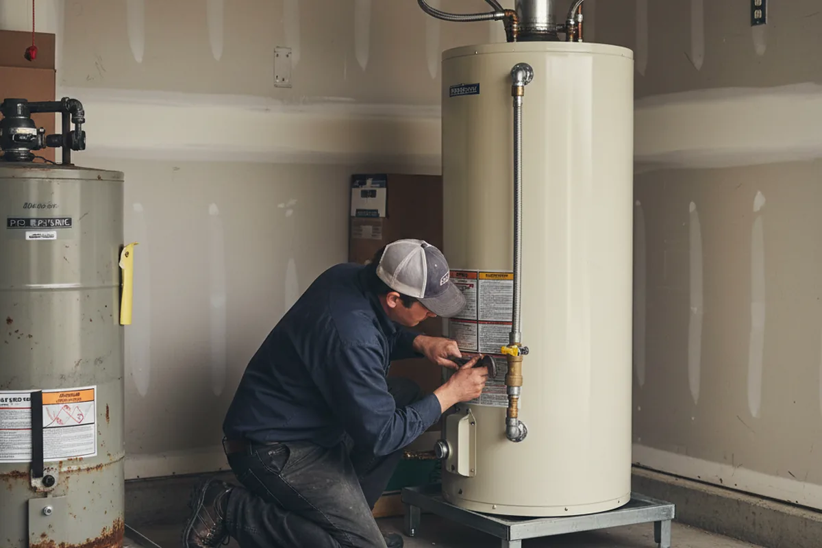 Water heater and shutoff valve replacement in Mcconnelsville